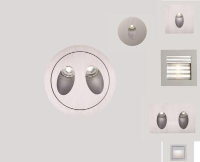 Waterproof IP40 Indoor LED Step Light 2 X 3W 3000K Indoor Staircase Lighting wall mounted