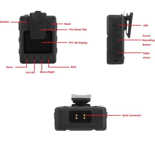 рекордер закона камер тела полиции 1080P GPS с батареей 4000mAh для продажи