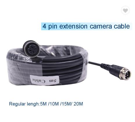 Male To Female Car Rear View Camera Extension Video Cable