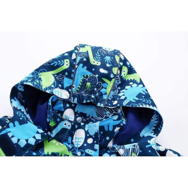 120cm Unisex Childrens Winter Jackets Heavy Winter Coats Mid Length Hooded Windproof