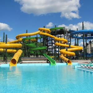 Professional Manufacturing Supply Water Slides Theme Parks Large Fiberglass
