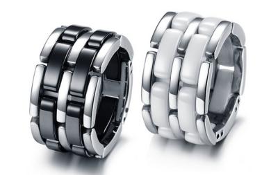 Between creative titanium steel ceramic ring single deformable ceramic ring