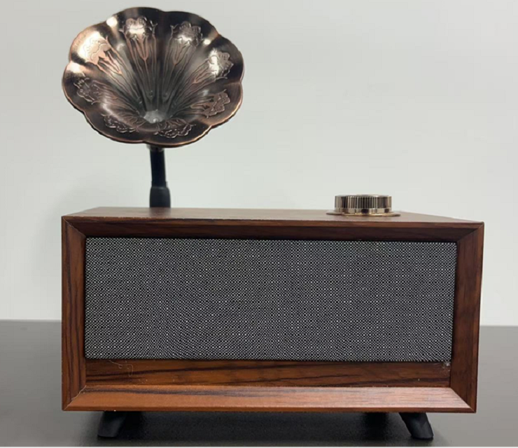 Wooden Bluetooth Speaker,Dual 3W, AC6965D, FM/USB/TF/AUX, 18650 Battery