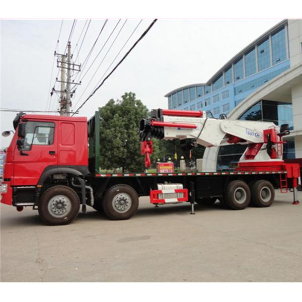 12 Wheeler 8x4 50 Ton Truck Mounted Knuckle Boom Cranes 50m Working Height