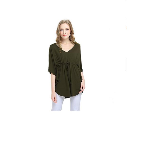 Newest Design Women Loose Blouse Bat Sleeve Lady Casual Tops Hot Sale