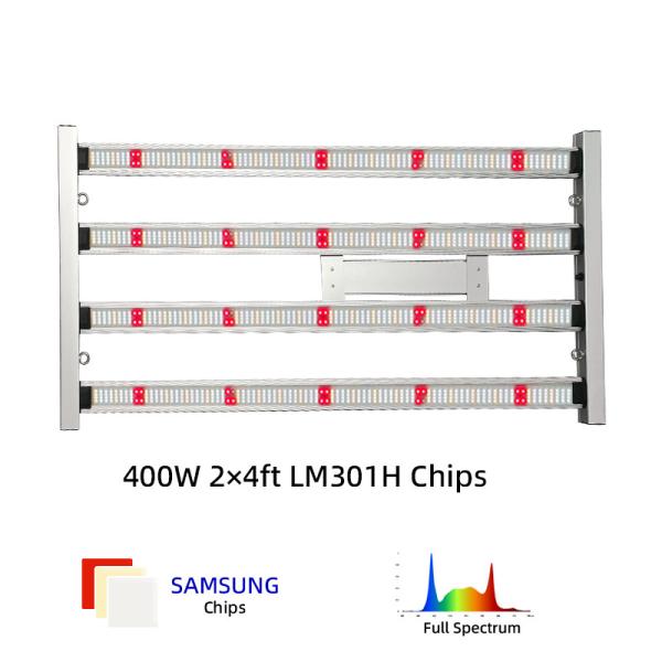 LM301H 400W Commercial Full Spectrum LED Plant Grow Light Wholesale SAMSUNG White Red 2*4ft 300W 400W 4 Bar for Indoor Flower