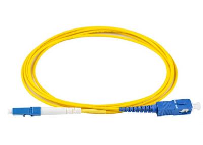 SC to LC Single Fiber Optic Patch Cord 2.0mm LSZH 9/125 Single Mode 5 Meters