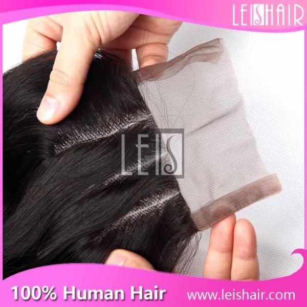 new fashion cheap three parting lace closure 4*4