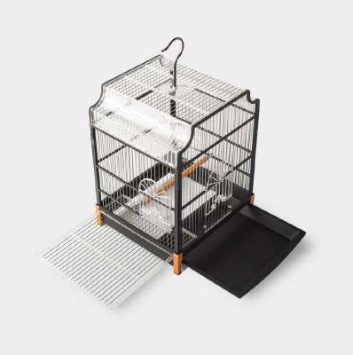 gaiola de pássaro longa dobrável do tempo de serviço da liga de alumínio de 34*32*45cm