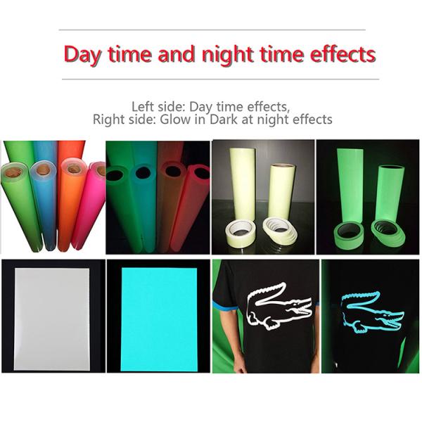 Зарево Rolls белого винила яркого блеска Htv оптовое вечером в темноте обеспечивает листы отрезка