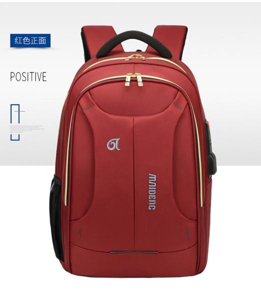 Multi Front Zipper Pockets Metal Zipper Backpack With Good Hand Feeling