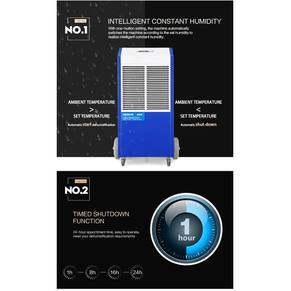 Parking Lot Use 120L/DAY 600m3 Air Dryer Dehumidifier