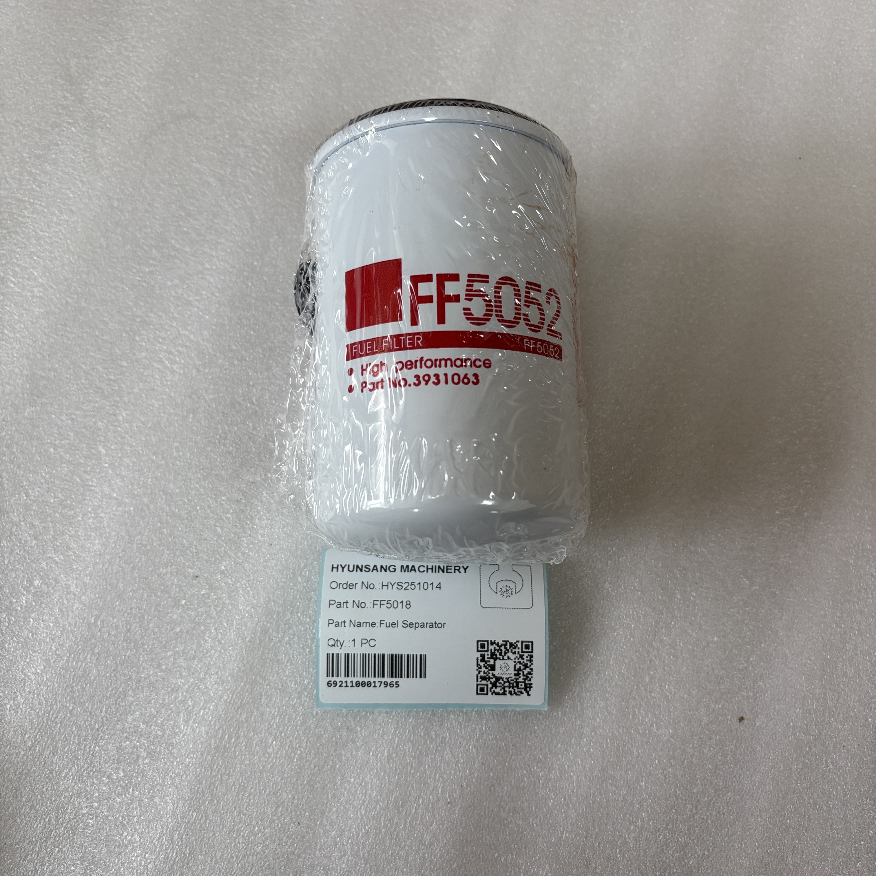 Hyunsang Machinery Engines & Parts Fuel Filter FF5018 FF5052 FF42000 FS1221 FF5461 for 6BT5.9