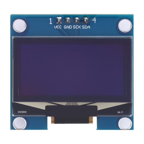 1.3 Inch White OLED Display 128x64 I2C 4-Pin SH1106 3.0V Wide Temperature 