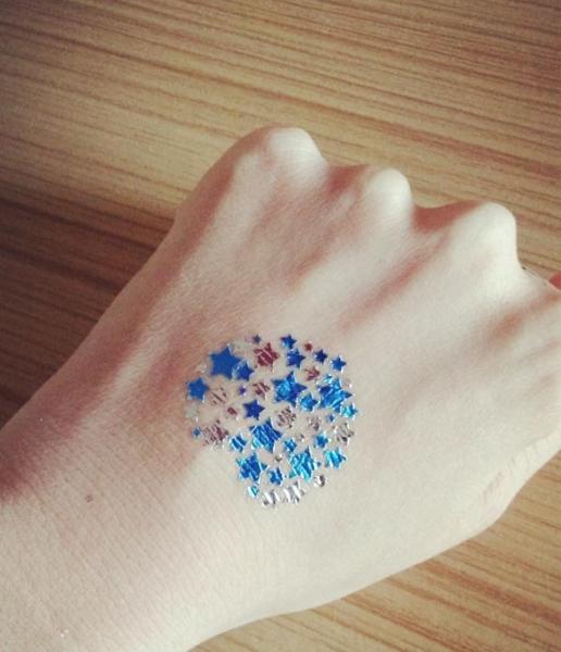 Metallic tattoo