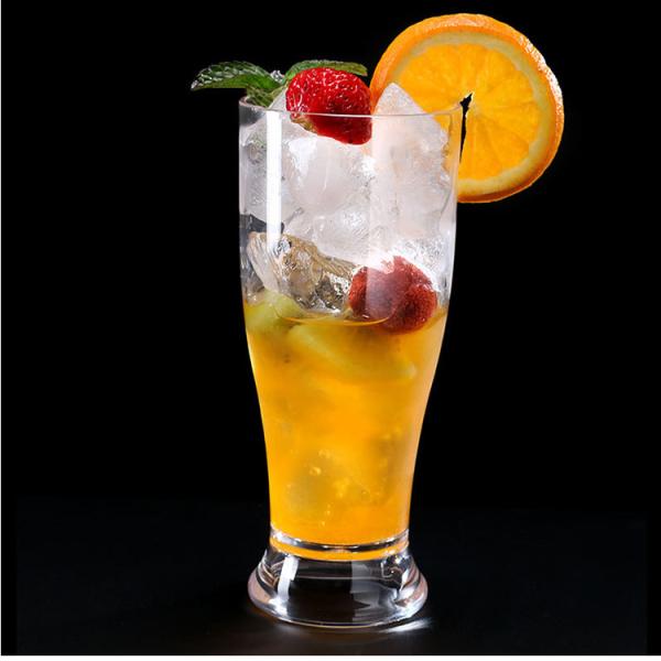 OEM Clear Plastic Pilsner Glasses Acrylic Juice Glasses Unbreakable
