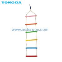 Colorful Children Climbing Training Wooden Rope Ladder For Kindergarten