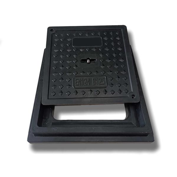 A15 B125 C250 Composite SMC Custom Manhole Covers Lightweight And Non Conductive
