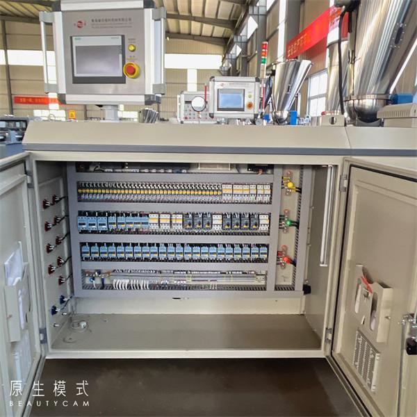Ceramic Heater Twin Screw Extruder Coaxial Rotary Rotation Scheme PLC/Touch Screen Control System Alloy Heater