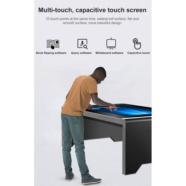 Smart Touch LCD Multi Touch Coffee Table 43 Inch Customization With Windows