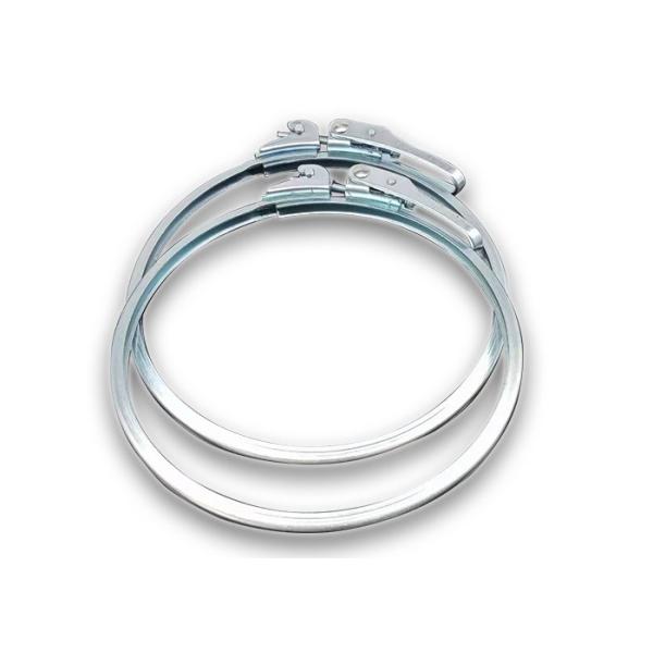 Metal Clamp Round Duct Clamp Barrel Clamp Galvanized Pipe Clamp