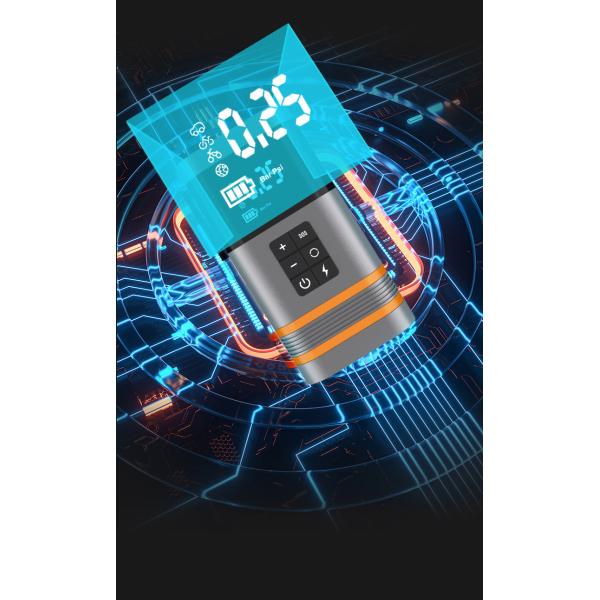 Powerful 150PSI 7500mAH Wireless Car Tire Inflator Pump with Jump Starter and Power Bank