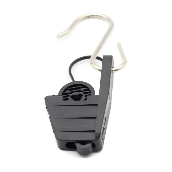 Black Fiber Optic Drop Wire Cable Retractor by Tensor Telmex for Telecom Construction