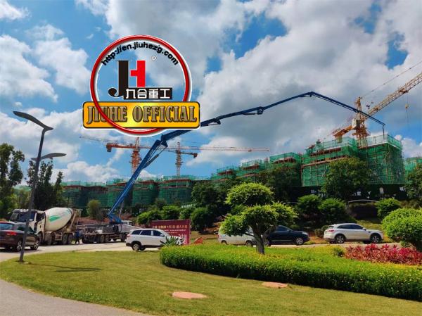 JIUHE 70m Good Quality Truck Mounted Concrete Boom Pump