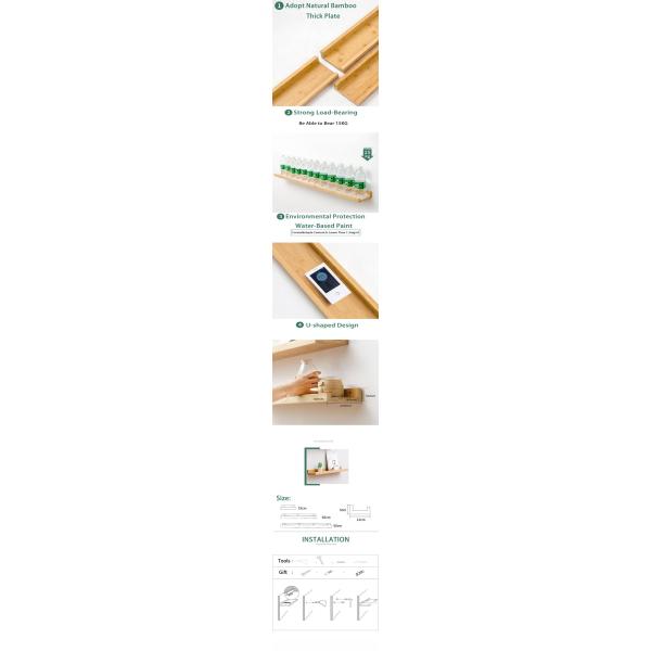 7 in 1 Combination Wall Floating Shelves Industrial Wooden Wall Shelf Decorations for Home