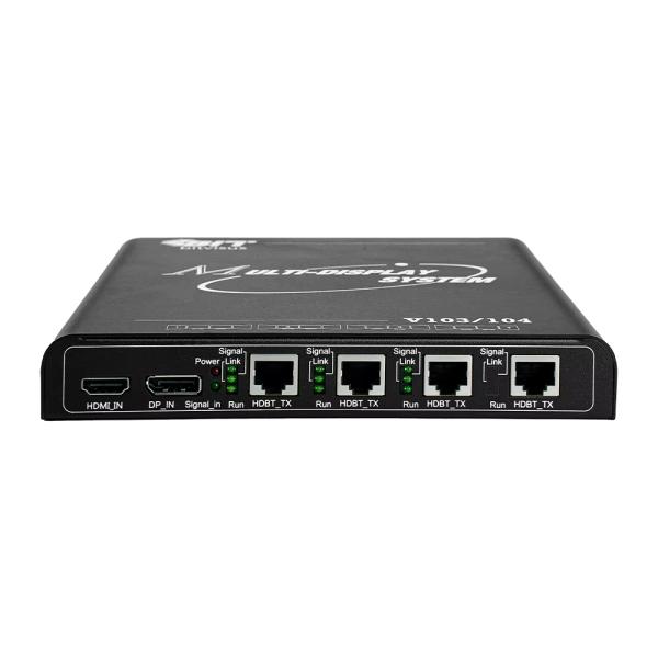 Processeur de fusion de projection avec mappage de pixels 4K60 1 en 4 HDBaseTOut 1X4 4X1 avec sortie port réseau standard HDBaseT