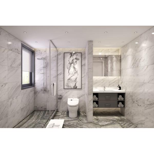 Cabinet de baño de acero inoxidable funcional para la optimización del espacio de pared a pared