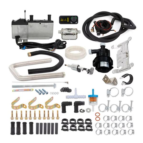 JP YJH-Q5/1C 12V 5kW Diesel Engine Preheating Water Parking Heater similar to eberspacher  for camper truck support bluetooth control  work altitude 5000m CE certificate