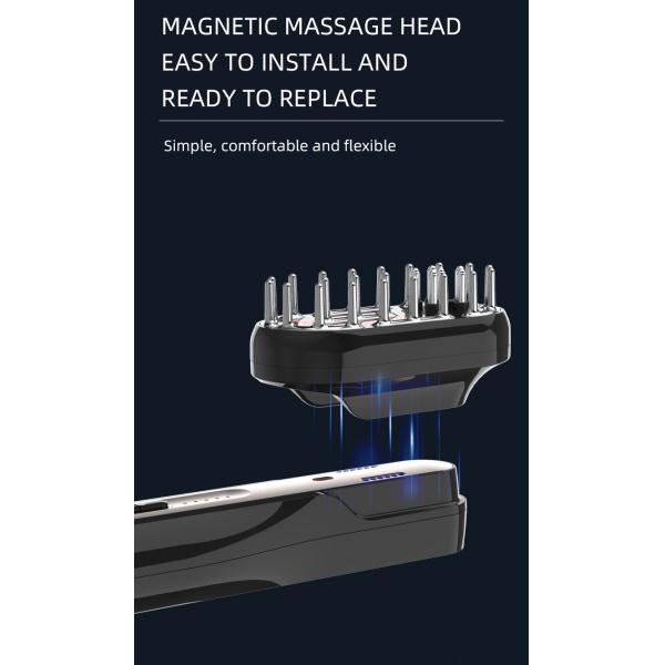 Multifunctional Electric Massage Comb Smart EMS Vibration Red Blue Light Face Body Skin Care Hair Growth