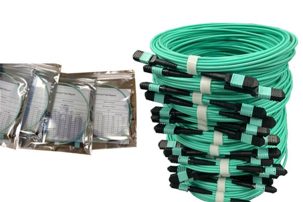 MPO Multi Mode 8F 12F 24F OM3 Type A LSZH 3.0mm Mpo Cable