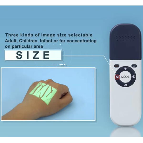 Máquina portátil de detección de venas médicas de 5V 15-25cm Rango 280g