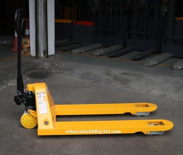 Heavy Duty Hand Pallet Truck 5000kg With 685mm / 550mm Fork Outer Width