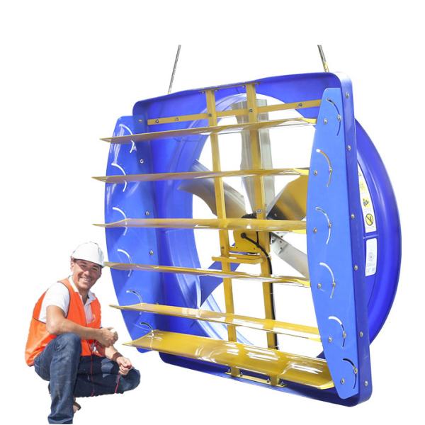 Modern Livestock Ventilation Fan 2000W 6.2m/s Wind Speed for Poultry Cooling