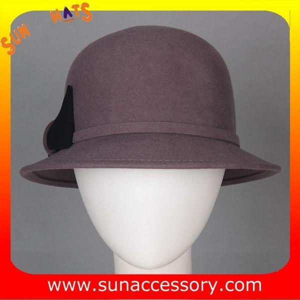 T1631162 Sun Accessory customized  winner  fashion 100% wool felt cloche hats, women hats and caps wholesaling