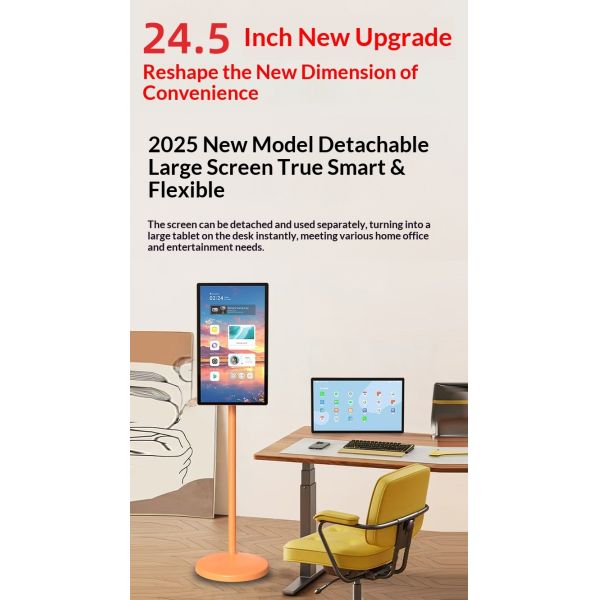 Portable 24.5 Inch Touch Screen Kiosk with 8GB RAM and 4000:1 Contrast for Interactive Digital Signage