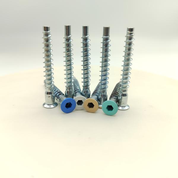 Tornillos autorroscantes M5 de acero inoxidable, zincados, cabeza plana, paquete de 100