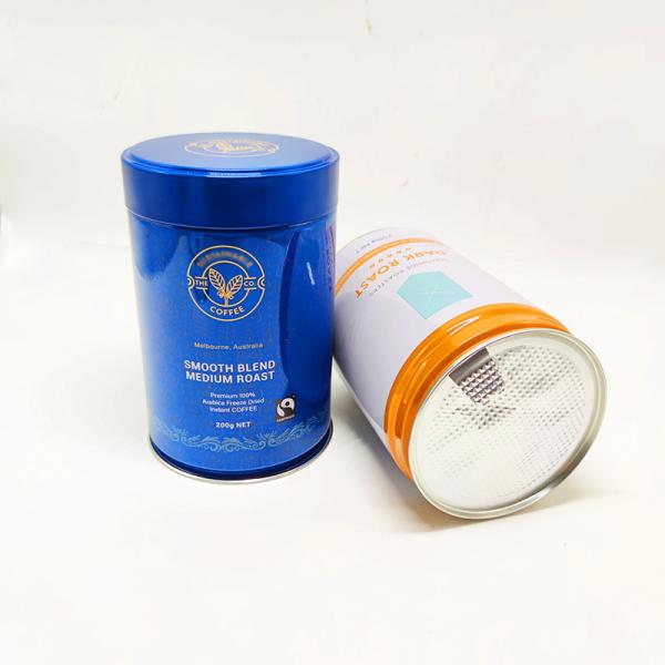 Chá hermético do pó do café de Tin Plate Cans 200g que empacota Tin Jar