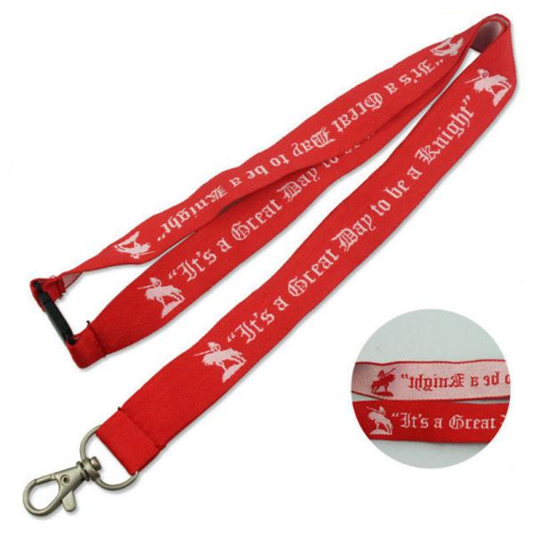 Promotional Dacron Lanyard 2*90cm Dacron Logo Customized Office Supplies