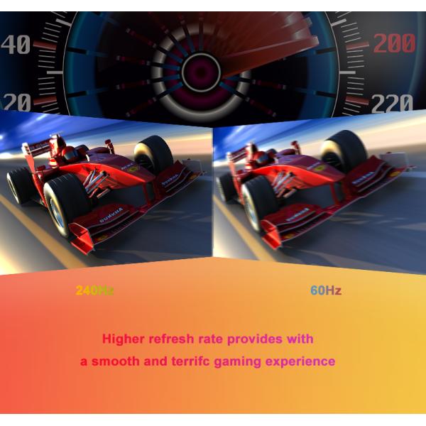 IPS Screen 24 Inch LED Gaming Computer Monitor High Refresh Rate White Color Eye Care