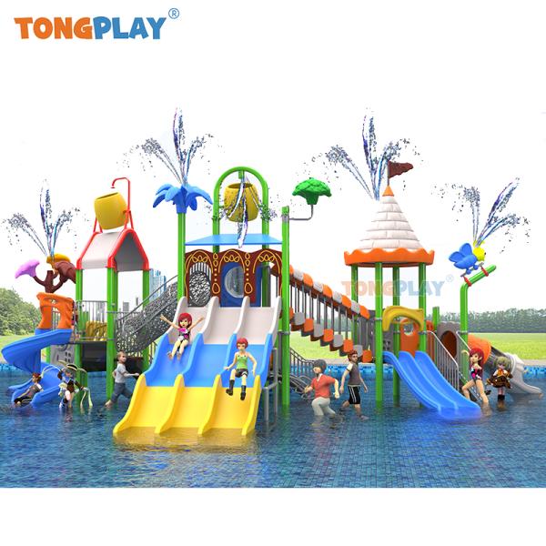 Nouveau design parc d'attractions d'été divertissement enfants terrain de jeux en plein air toboggan d'eau enfants équipement de jeu d'eau pour enfants