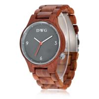 Montre du bois imperméable d'OEM de montre du bois de luxe de cadran