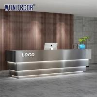 Contador comercial luxuoso 110cm da recepção da mesa de recepção da tabela do metal