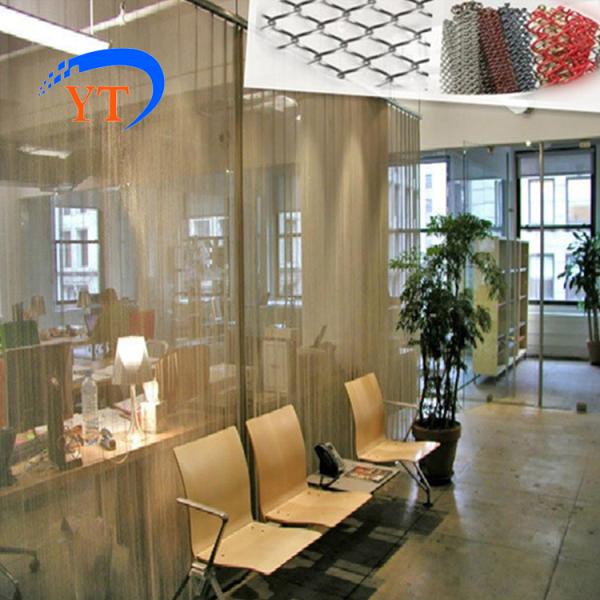 Decorative Architectural Cascade Coil Drapery Curtains For Restaurant Salon