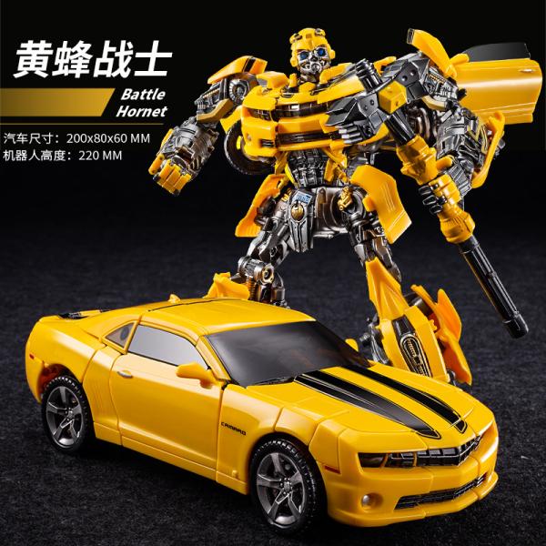 PVC Transform Robot Car Toys Construction Vehicle Movie Model Oversize Deformation Alloy