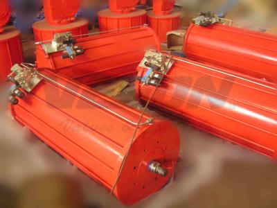 Atuador linear de alta velocidade da válvula com o atuador pneumático da válvula do cilindro do tanque do ar para válvulas de porta