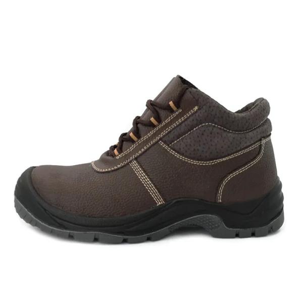 S3 Waterproof Safety Boots Steel Toe Genuine Leather Mid Cut Work Boots